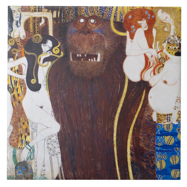 Carreau Beethoven Frieze (détail), Gustav Klimt (Devant)
