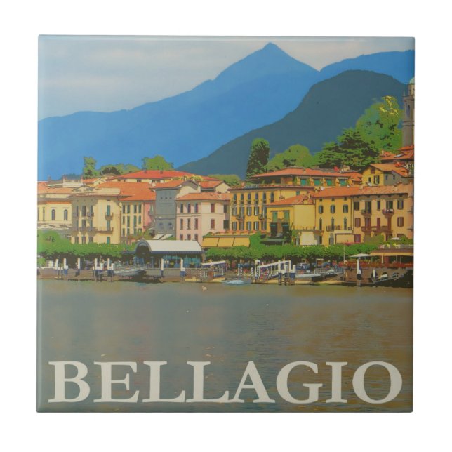 Carreau Bellagio Italie Poster Carrelage en céramique (Devant)