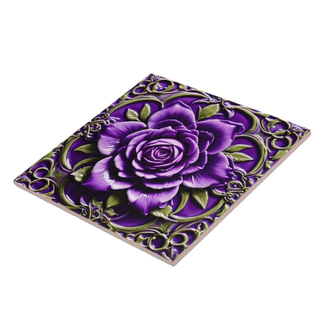 Carreau Belle Collection Populaire Rose violette (Côté)