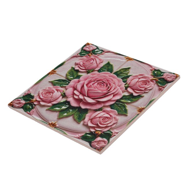 Carreau Belle collection tendance Roses roses rose (Côté)