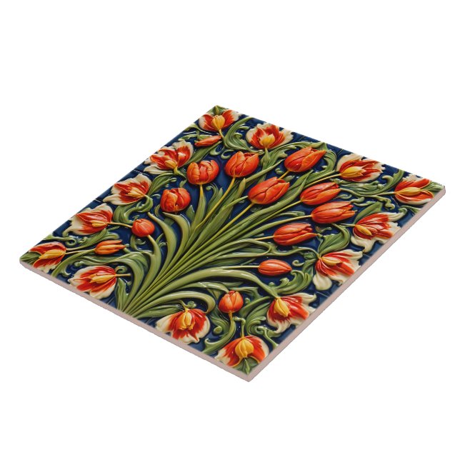 Carreau Belle collection tendance Tulipes (Côté)