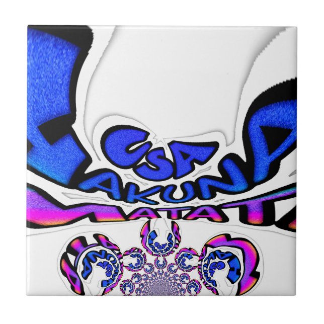 Carreau Belle Extraordinaire USA Fun Text Art Motif Design (Devant)