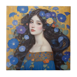 Carreau Belle Femme Aux Glories Du Matin