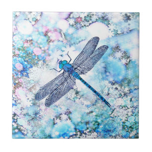 Carreau Belle libellule bleue