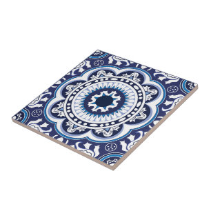 Carreau 💙 🤍 Belle Méditerranée Vintage Azulejos