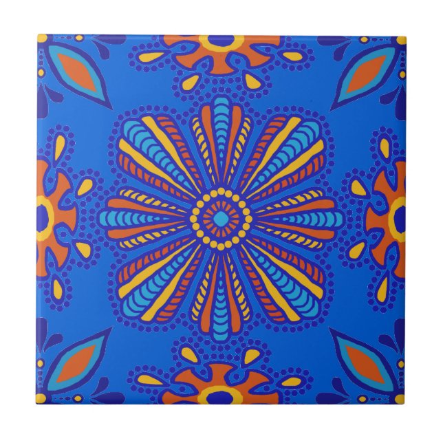 Carreau Belle mosaïque de Boho Talavera (Devant)