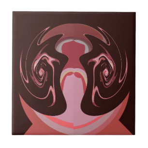 Carreau Belle Motif Maroon Africain Design d'impression