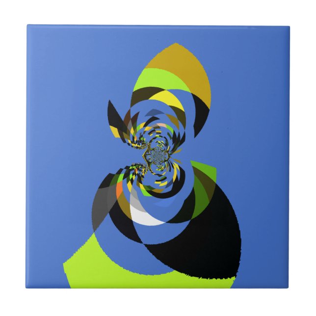 Carreau Belle silhouette féminine colorée illustrations (Devant)