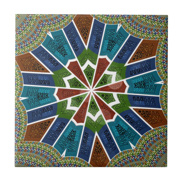 Carreau Belle Tendance asiatique Textile Design Art (Devant)