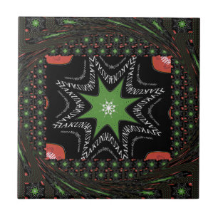 Carreau Belle Whirling étoiles arrière - plan Imprimer vec