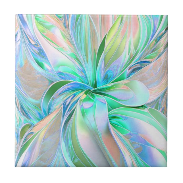 Carreau Belles couleurs pastel Carrelage Fractal en cérami (Devant)