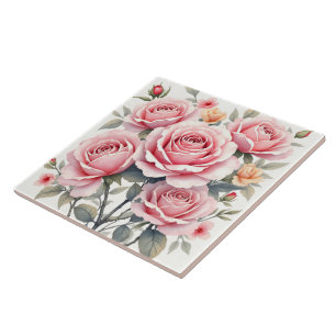 Carreau Belles Roses Roses Luxe Collection Tendance