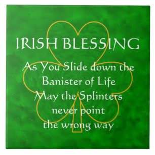 Carreau Bénédiction irlandaise - la rampe de la tuile de