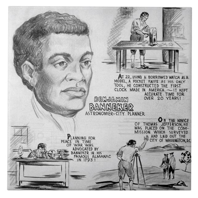 Carreau Benjamin Banneker : Black Scientist & Revolutionar (Devant)