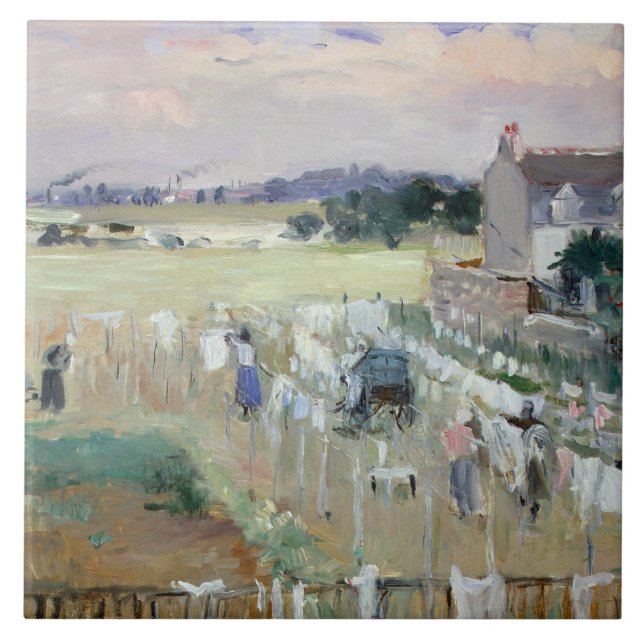 Carreau Berthe Morisot - traînant la blanchisserie pour (Devant)