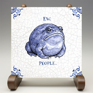 Carreau Beurk Les Gens Crapaud Delft Bleu De Style Holland