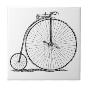 Carreau Bicyclette à grande roue Penny Farthing