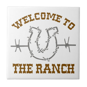 Carreau Bienvenue au Ranch