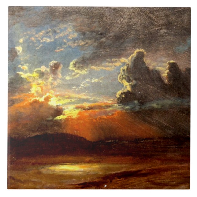 Carreau Bierstadt - Ciels illuminés, beaux paysages (Devant)