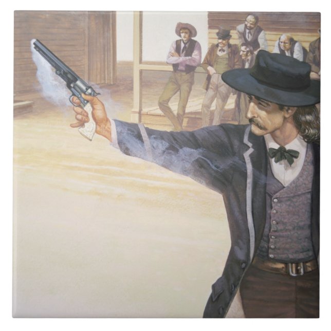 Carreau "Bill sauvage" Hickok (1837-76) démontre sa marque (Devant)