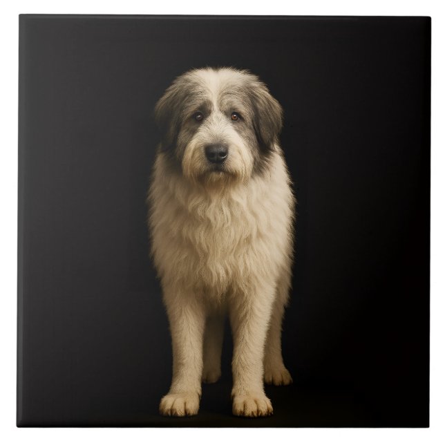 Carreau Black 4 Luxe Tile with Mioritic Shepherd (Devant)