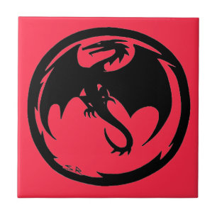 Carreau Black Dragon Corail petite tuile