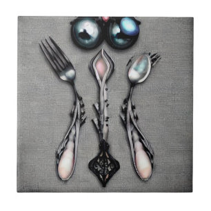 Carreau Black Pearls Surreal Silverware