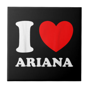Carreau Black White I Love Ariana