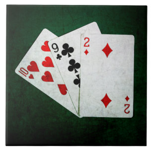 Carreau Blackjack 21 point - Dix, Neuf, Deux