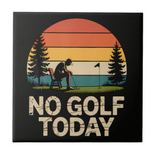 Carreau Blague de golf d'aujourd'hui drôle triste