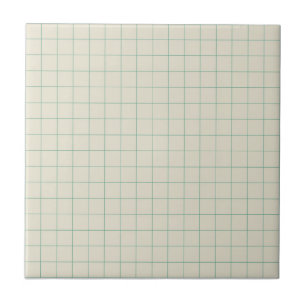 Carreau Blanc et vert À damiers Rétro minimaliste