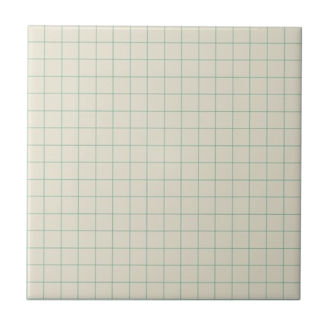 Carreau Blanc et vert À damiers Rétro minimaliste (Devant)