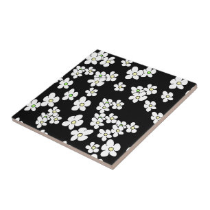 Carreau Blancs Dancing Motif Carrelage en céramique