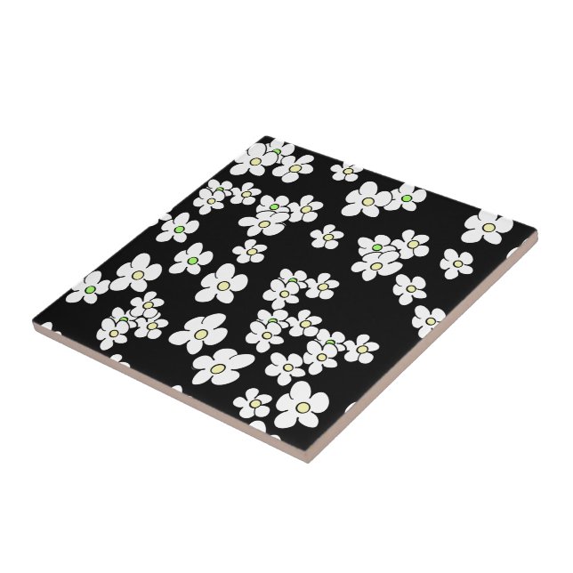 Carreau Blancs Dancing Motif Carrelage en céramique (Côté)