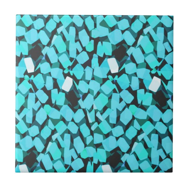 Carreau Bleu Avalanche petite tuile (Devant)