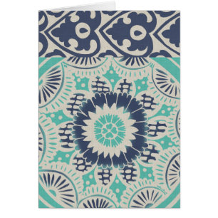 Carreau bleu Batik III