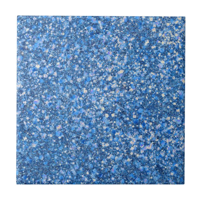 Carreau Bleu Belle Couleur Faux Parties scintillant Carrel (Devant)