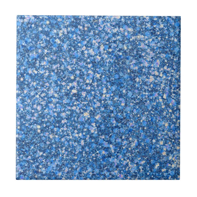 Carreau Bleu Belle Couleur Faux Parties scintillant Carrel (Devant)