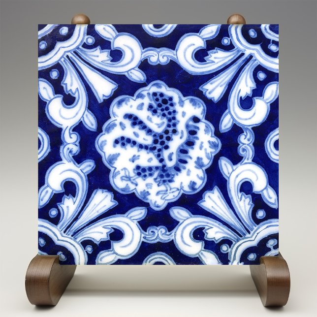 Carreau Bleu & Blanc Palau de Maricel Catalan Tile Sitges (Créateur téléchargé)