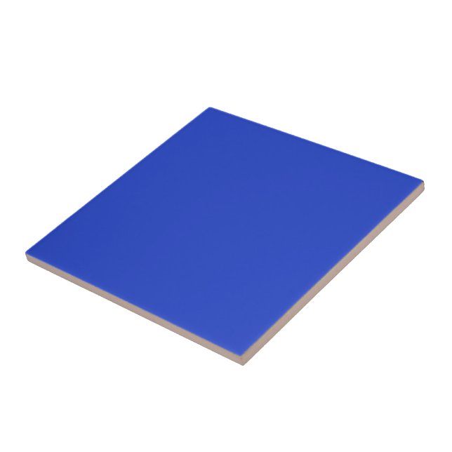 Carreau Bleu bleu (couleur solide)  (Côté)