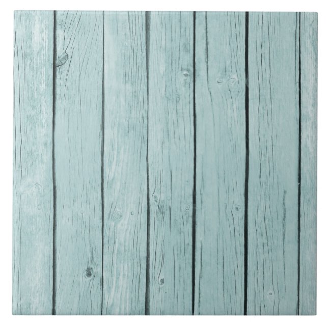 Carreau Bleu Chic Bois rustique (Devant)