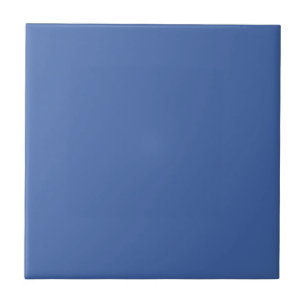 Carreau Bleu Cobalt Élégant Minimaliste Couleur Uni