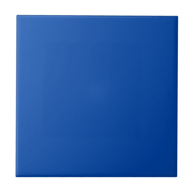 Carreau Bleu de cobalt solide (Devant)