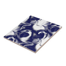 Bleu Foncé Et Blanc