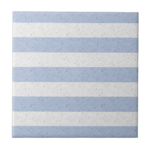 Carreau Bleu pastel et rayures blanches