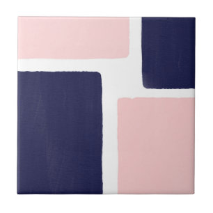 Carreau Bloc de couleur minimaliste bleu marine