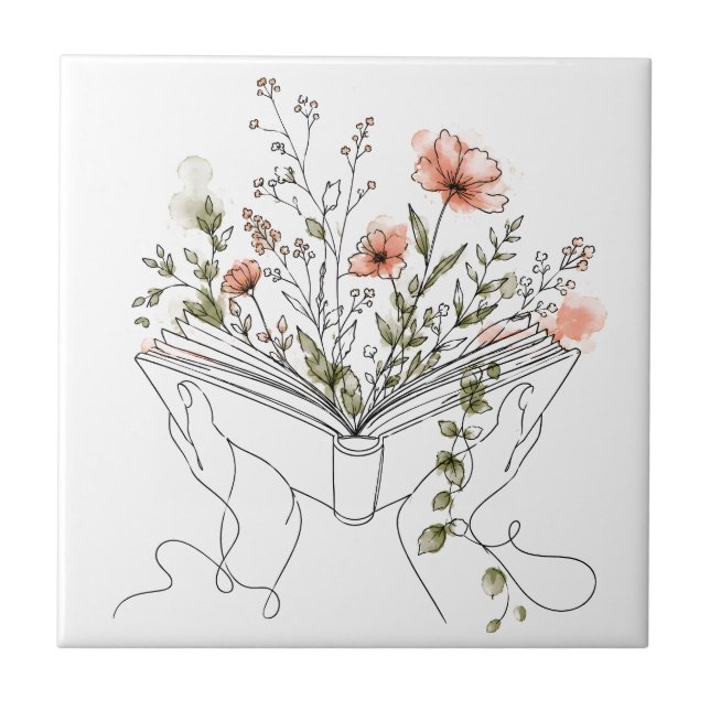 Carreau Blooms Book Art botanique en ligne (Devant)
