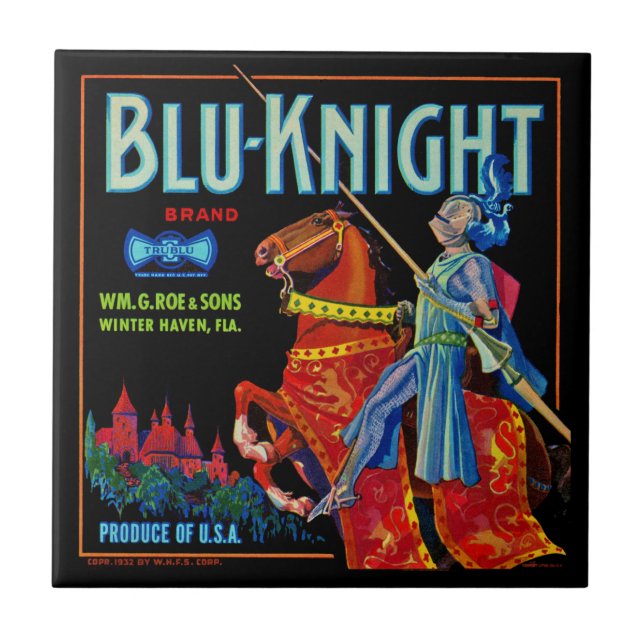 Carreau Blu Knight Fruit Étiquette (Devant)