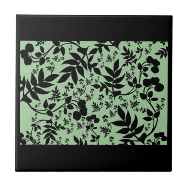 Carreau Blue Levy Florah Tile Design (Devant)