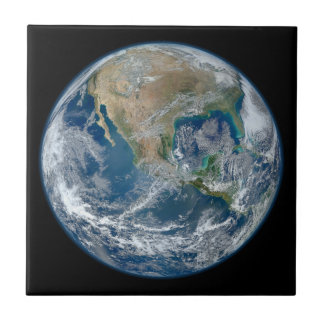 Carreau Blue Marble Planète Terre Amérique du Nord Mexique